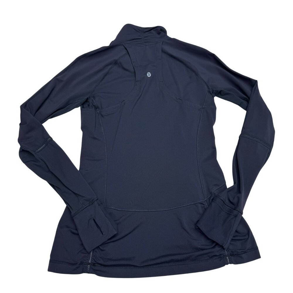 Lululemon Women's Black 1/4 Zip LS Pull Over Activewear, Size S - Picture 2 of 7